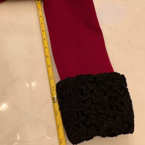 Vintage Women’s Ralph Lauren 90s Runway Jacket Wool Fur Military Officer Coat 8 - Picture 12 of 14